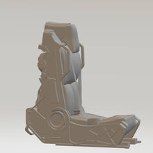 Highly-detailed ejector seat for a model jet fighter 50mm tall