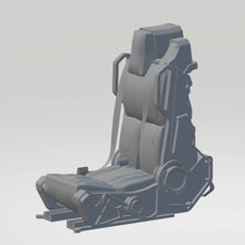Highly-detailed ejector seat for a model jet fighter 25mm tall