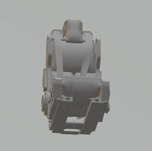 Highly-detailed ejector seat for a model jet fighter 50mm tall