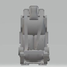 Highly-detailed ejector seat for a model jet fighter 50mm tall