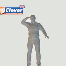 Detailed figure of a Look Out man 19  25mm 00 Gauge 1:76 Scale