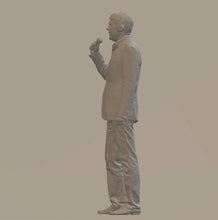 Model Figure of a Man with a Microphone 126 (25mm high) 00 Gauge