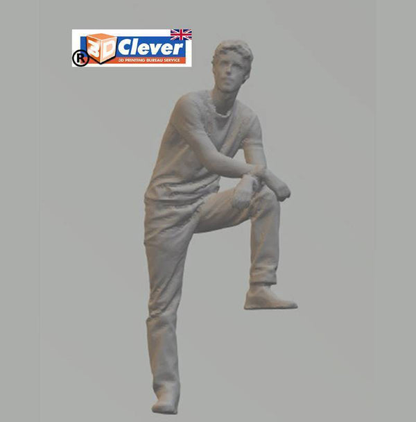 Highly-detailed Figure of a Man Watching 25  G Gauge , 70mm high from 3dClever