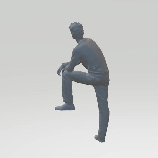 Highly-detailed Figure of a Man Watching 25  OO Gauge (Scale 1:78),25mm high from 3dClever