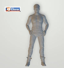 Model Figure of a Man with Muscles 125 (25mm high) 00 Gauge Scale 1:76