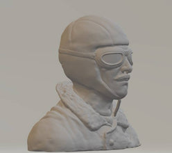 WW1 Bi-Plane Pilot 145mm high 150mm wide 30mm deep
