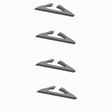 A Detailed set of 4 Model Boat Sailing Fairleads (25mm long) 4 Fenders (25mm long)