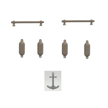 Detailed Set of 2 Model Boat Hand Rails 4 Fenders and 1 Anchor