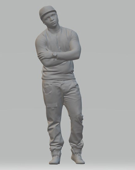 Model Figure of a Young Boy Standing 01 (35 mm) 0 Gauge Scale 1:48