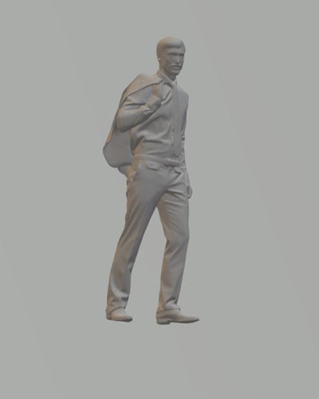 Model Figure of a Business Man 14 (35mm high) 0 Gauge Scale 1:48