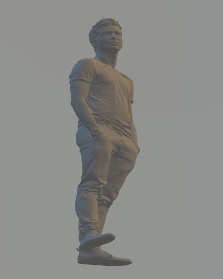 Model Figure of a Casual Man 02 (70mm high) G Gauge