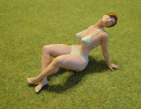 Large Model Figure of Women Sunbathing 27  (25mm) 00 Gauge made by 3Dclever