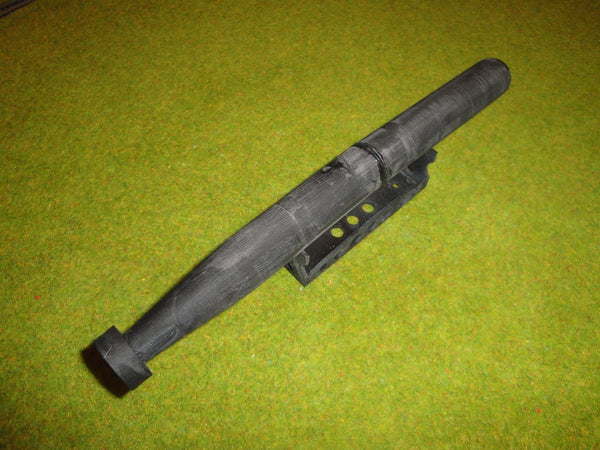 Torpedo and Cradle 200mm long Scale 1/30 based on the Mark 14 Torpedo