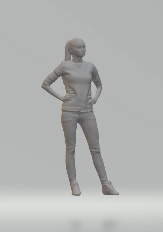 Highly-detailed Figure of a Girl Standing 37  (70mm high) G Scale