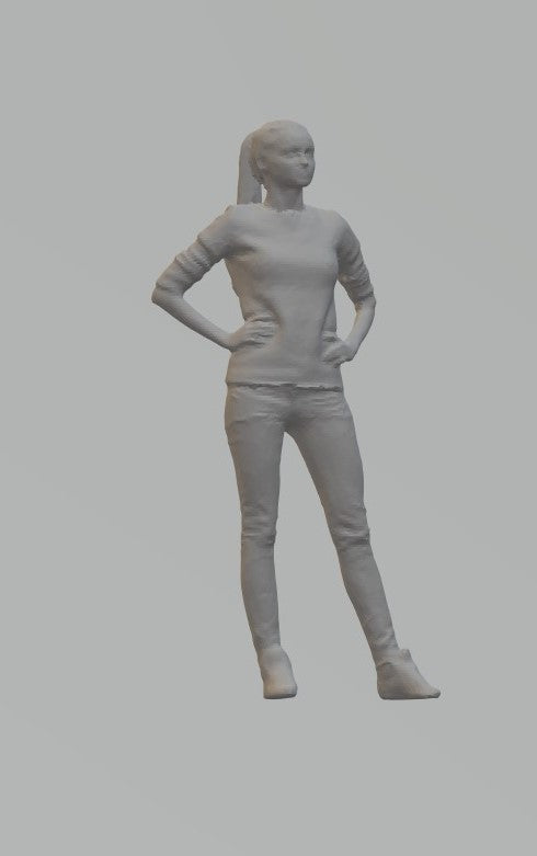 Highly-detailed Figure of a Girl Standing 37   OO Gauge