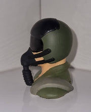 Highly-detailed Figure of a Jet Fighter Pilot- visor (35mm high) from 3dclever