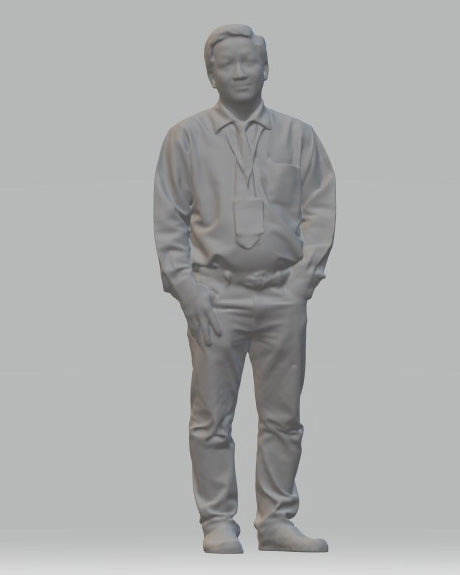 Model Figure of a Man Standing 03 (35mm high) 0 Gauge Scale 1:48
