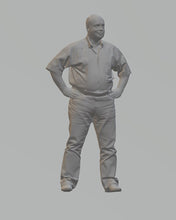 Model Figure of a Old Man 13 (25mm) 0 Gauge Scale 1:78