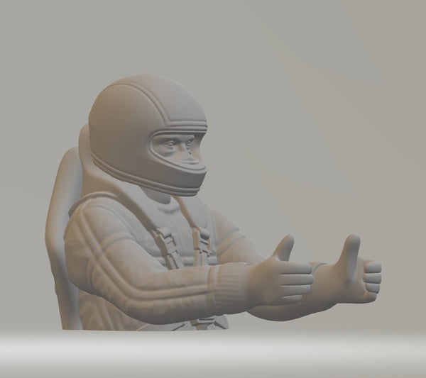 Highly Detailed Figure of a Racing Driver Torso (35mm) high