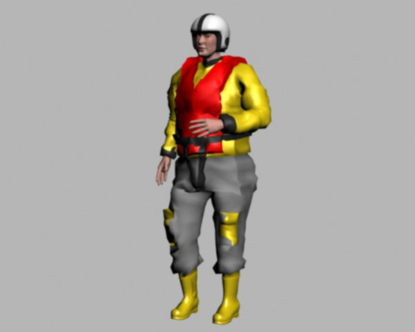 Highly-detailed Figure of a RNLI Crewman 16   G Gauge (Scale 1:24),110mm high from 3dClever