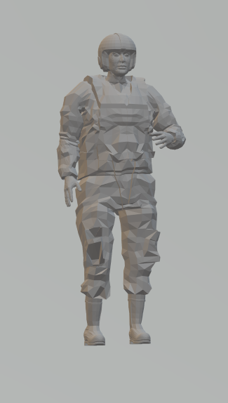 Model Figure of RLNI Crew Man 16 (25mm) high
