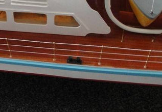 Detailed Set of Model Boat 2 Round Cleats 2 Handrails and 1 Bell