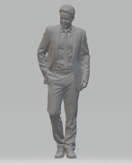 A Model Figure of a Man In Suit 05  (70mm) G Gauge