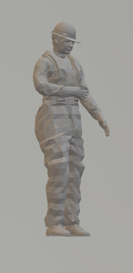 This is a highly-detailed figure of a workman/boat crew/railway engineer18  (70mm high) G gauge
