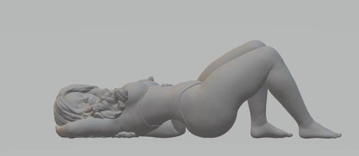 Highly-detailed Figure of a Women Swimsuit  30  OO Gauge (Scale 1:78),25mm high from 3dClever