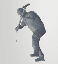 Railway worker  351 G Gauge 70mm Scale 1.24