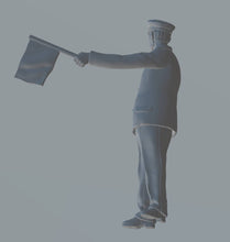 Railway Worker with flag 354 00 Gauge 25mm Scale 1.76