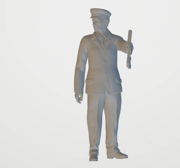 Railway Worker with flag 354 0 Gauge 35mm Scale 1.48