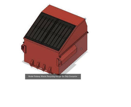 One Railway Waste recycling refuse bin skip. Comes with separate lid  4mm Gauge Gauge Scale 1.148
