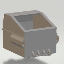 One Railway Waste recycling refuse bin skip. Comes with separate lid  G Gauge Scale 1.24