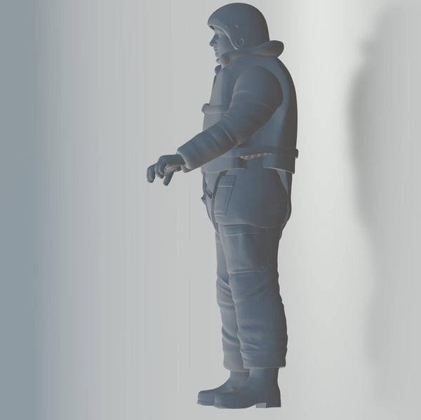 Boat Helmsman (25mm) 00 Gauge scale 1:76 model