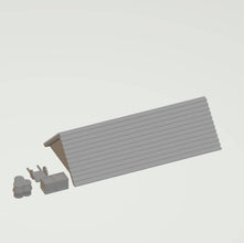 A wooden undercover Platform supplied as a kit 320  0 Gauge Scale 1.48