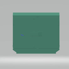 A set of 2 BT Green Cabinets in different designs 00 Gauge Scale 1.76