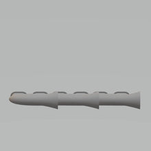 This is a of black Spitfire exhausts mk5  (150mm long) which can be attached to the side of the fuselage