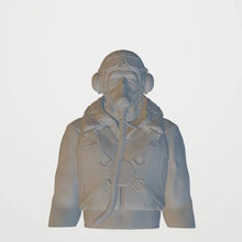 WW2  Pilot 140mm high 115mm wide 73mm deep