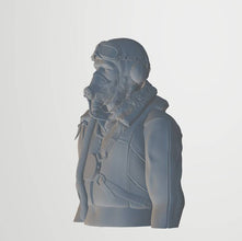 WW2  Pilot 140mm high 115mm wide 73mm deep