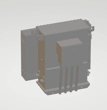 Railway Model of a Industrial sub stations supplied in black ready for painting. Gauge sizes 4mm Gauge Scale 1.148