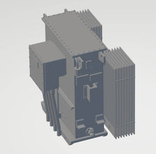 Railway Model Industrial sub stations supplied in black ready for painting. H0 Gauge Scale 1.87
