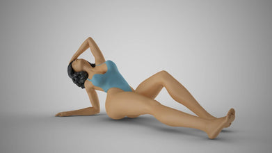 Highly-detailed Figure of a Women Bathing 142  ,25mm high from 3dClever Scale 1:76