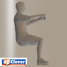 Model figure of a Sitting Helmsman  (125mm) scale 1:10