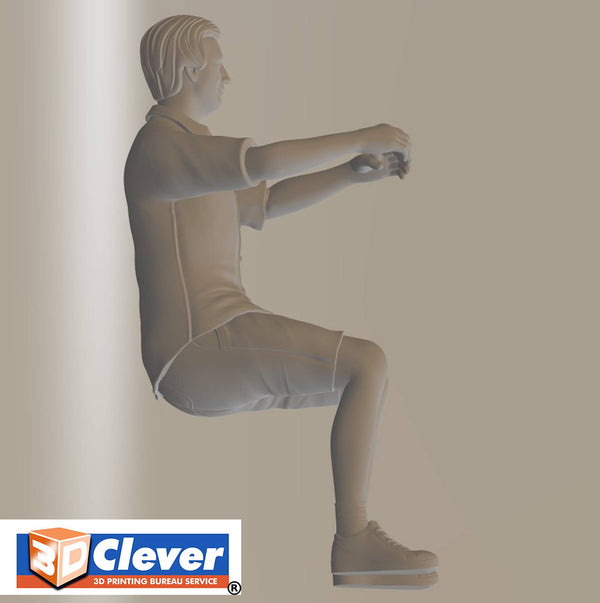 Model figure of a Helmsman 125m  scale 1:8 model