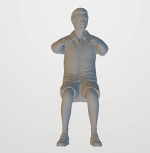 Model figure of a Van Driver (70mm) G Gauge scale 1:24 model