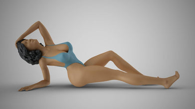 Highly-detailed Figure of a Women Bathing 142  ,25mm high from 3dClever Scale 1:76