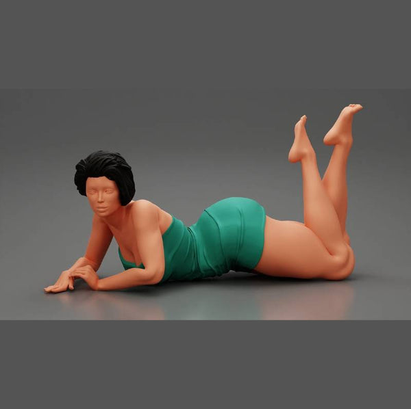 Women lying on her Stomach144  100mm high 1:12 scale