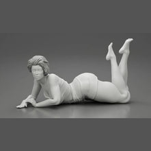 A detailed Women lying on her Stomach 25mm high 1:76 scale OO Gauge