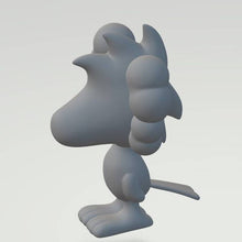 Model of the carton figure Woodstock   from 3dclever  25mm high 00 Gauge